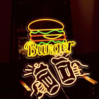 Enseigne néon personnalisée, lettres lumineuses LED, logo d'entreprise, enseigne illuminée pour les magasins, salons de beauté, restaurants, studios, bars, décoration d'entreprise