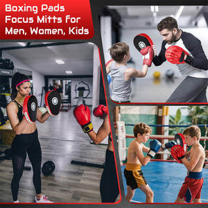 Coussin de frappe incurvé en cuir pour Muay Thai, protège-bras pour la boxe, le MMA, le taekwondo, protection pour la remise en forme - Product Image 2