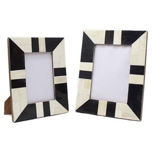 Top Design Eco-Friendly Handmade Square Wood Bone Inlay <b>Photo</b> <b>Frame</b> for Wall and <b>Wedding</b> Decoration - Product Image 5