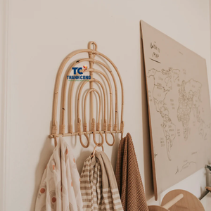 หวายตกแต่งผนังเป็นมิตรกับสิ่งแวดล้อมสำหรับเด็กทำด้วยมือหวายตกแต่งเด็กสำหรับห้องเด็กและห้องเด็กเล่นแขวนผนังที่ไม่ซ้ำกัน - Product Image 1