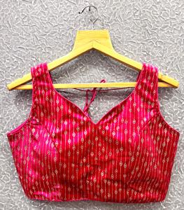 Blusa RADHEY moderna con válvulas pesadas Diseño Strach con hermoso nudo Listo para usar Formal Verano Modesto Tops Volver Patrón abierto - Product Image 3