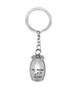 Maman ma famille mon ami urnes pour cendres en acier inoxydable souvenir commémoratif crémation porte-clés bijoux tante taille personnalisée - Product Image 3