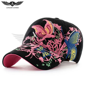 Gorra de Béisbol Bordada, Estilo Urbano, Diseño Floral Ajustable, Gorro Informal Unisex para Exteriores - Product Image 1