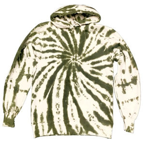 100% algodón Terry Pullover Tie Dye Sudadera con capucha para hombres Sudadera de franela de invierno transpirable Precio barato con alta tasa de venta total - Product Image 2