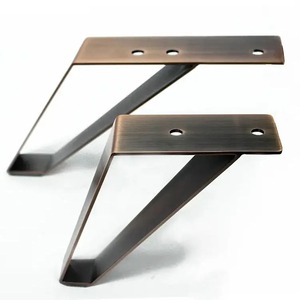 Patas de muebles de sofá moderno, patas de mesa de metal de hierro sólido, patas de muebles negras para sala de estar, uso al aire libre - Product Image 2