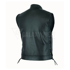 Chaleco de Cuero de Alta Calidad al Por Mayor, Chaleco de Cuero para Hombre para Uso en Exteriores en Venta - Product Image 6