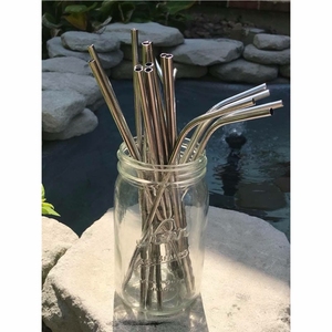 Premium Reusable Stainless Steel <b>Metal</b> Drinking <b>Straws</b> Eco-Friendly Food Grade Straight Bent <b>Metal</b> <b>Straw</b> for Tumblers Wholesale - Product Image 1