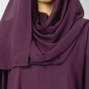 Robe Abaya pour femmes musulmanes, décontractée, en polyester respirant et léger, automne-hiver, longueur cheville, manches longues, personnalisable - Product Image 4