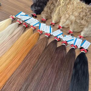 Extensión de cabello humano a granel ondulado vietnamita color natural y colores claros de 8- 32 pulgadas disponibles - Product Image 1