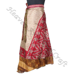 Faldas cruzadas de seda Vintage de diseñador, estilo bohemio multicolor con ropa de verano, moda cómoda Bohemia Hippie, talla libre, mujeres gitanas - Product Image 2