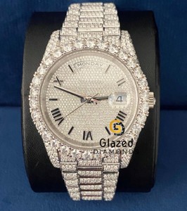 นาฬิกาฮิปฮอปประดับเพชรสำหรับผู้ชายดีไซน์โดดเด่นตัดได้อย่างสมบูรณ์แบบ - Product Image 6