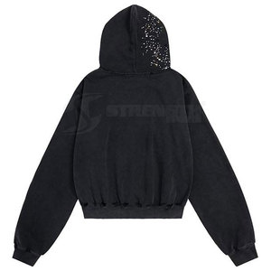 Sweat-shirts à strass légers et décontractés avec un design tendance en pierres de cristal - Product Image 2