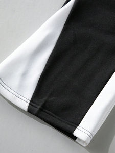 Pantalons de survêtement évasés couleur bloc rue haute personnalisé nouvelle mode pour hommes pantalon de survêtement taille moyenne avec cordon de serrage impression DTF personnalisée - Product Image 5