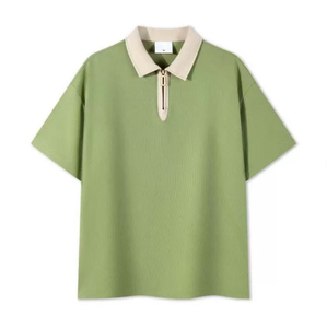 Camiseta Polo personalizada de verano para hombre, Camiseta extragrande de algodón con estampado frontal de LICRA/material de poliéster para hombre - Product Image 3