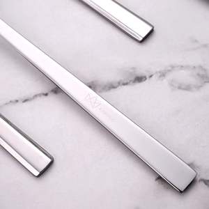 Juego de Cucharas de Acero Inoxidable de Diseño Moderno Sleekline, 4 Utensilios Ecológicos Aptos para Lavavajillas para Degustación en Cocina y Fiestas, Acabado Espejo 10ml - Product Image 5