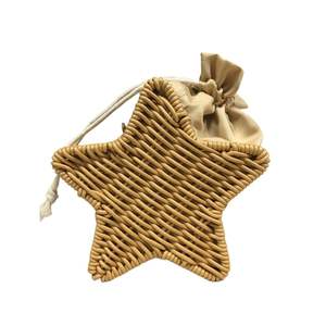 Panier de rangement en rotin PP en forme d'étoile à la mode pour femme, type de fermeture ouverte, élégant sac de plage et boîte cadeau pour filles - Product Image 3