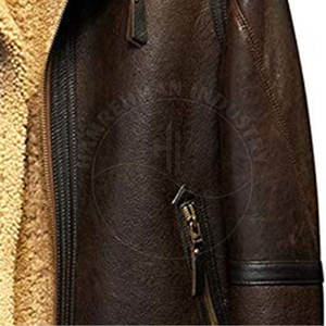 Automne hiver hommes en cuir véritable haute rue veste meilleure qualité écologique Durable - Product Image 4