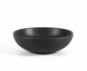 ชุดอาหารค่ำหรูหราทันสมัย 6 ชิ้น จานและชามเซรามิกสโตนแวร์สีดำด้าน เป็นมิตรกับสิ่งแวดล้อมและทนทาน - Product Image 5