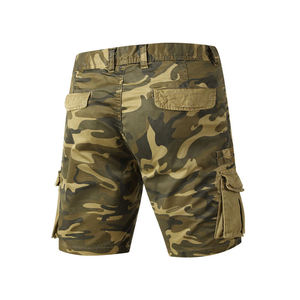 2025 nouvelle mode personnalisable hommes Cargo Shorts motif solide 100% coton Style décontracté avec poches personnalisées - Product Image 3