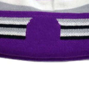 Bonnets d'hiver unisexes vierges |   Bonnets thermiques en acrylique tricotés avec logo personnalisé, motif à pois/nœuds |   Jacquard pour usage professionnel/Plage - Product Image 5