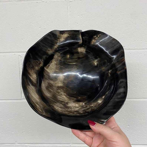 Bol de service en corne de buffle viking sculpté à la main, écologique, naturel, décoratif, pour le camping - Product Image 4