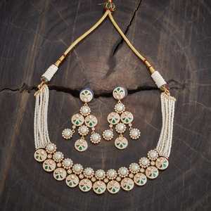 Kundan Necklace 177805 Elegant <b>Wedding</b> <b>Accessory</b> - Product Image 2