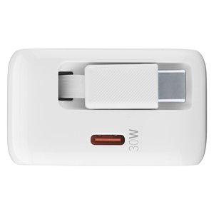 ACHROLLUSBCGAN30WW Cargador de Coche USB Tipo-C Retráctil de 30W GaN Blanco y Adaptadores - Product Image 3