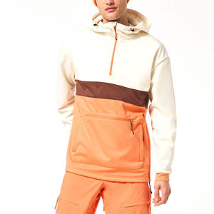 Sweat à capuche d'hiver en tissu doux 100% polyester de haute qualité, mélange de coton, couleur unie, manches longues, avec design personnalisé, teinture unie - Product Image 1