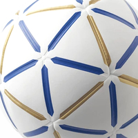 Balón de Fútbol Profesional de Alta Calidad para Adultos, Personalizado en Color, de Cuero PU Grueso, con Cámara de PVC Ecológica Resistente al Agua y Logotipo, para Exteriores