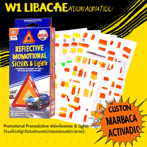 Adesivi e Luci Riflettenti Promozionali Personalizzati per Triangoli di Emergenza Plyos - Product Image 2
