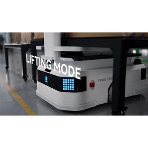 Robot intelligent T300 version levage, robot de livraison industriel avec capacité de charge utile de 300 kg et navigation LDS Slam+Vslam - Product Image 3