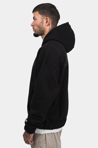 Custom Essential Men's Zipper Hoodie 100% Cotton <b>Fleece</b> Top Quality Branded Winter Hoodie for Men's winter with embroidery logo - Product Image 3