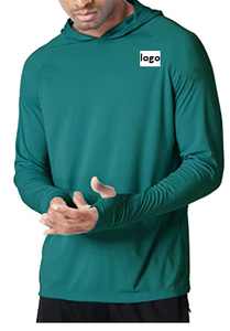 เสื้อฮูดป้องกันแสงแดด UPF 50 + สำหรับผู้ชาย,เสื้อสำหรับใส่ตกปลากลางแจ้งน้ำหนักเบาผ้าโพลีเอสเตอร์100% นำเข้าเครื่องซักผ้า - Product Image 4