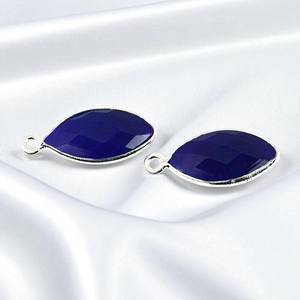 Fait à la main en gros marquise 8x16 MM améthyste pierre précieuse lunette pendentif à breloque en argent Sterling bijoux de charme en gros - Product Image 1