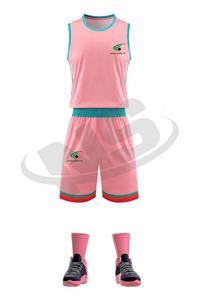 Maillot de basket-ball réversible personnalisé ensemble de vêtements de sport respirants lavables séchage rapide vente en gros d'usine uniforme d'équipe de grande taille - Product Image 5