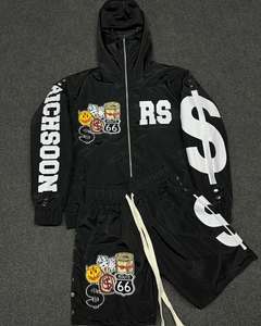 Waterproof Shorts Nylon Two Piece Windbreaker Set Track Suit Polyester Quick Dry <b>Tracksuit</b> Mens <b>Plain</b> Nylon Polyester <b>Tracksuit</b> - Product Image 2