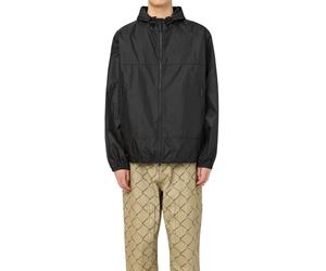 Chaqueta Cortavientos Impermeable de Nailon Negra para Hombre, Ropa de Exterior con Logotipo Personalizado - Product Image 2