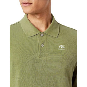 Camiseta Polo para Hombre de Manga Corta en Tela de Algodón, Camiseta Polo Informal para Hombre, Transpirable para el Verano - Product Image 3