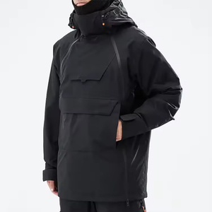 Sweat à capuche de ski sur mesure grande taille imperméable coupe-vent pour snowboard, veste d'hiver avec fermeture éclair, évacuation de l'humidité - Product Image 2