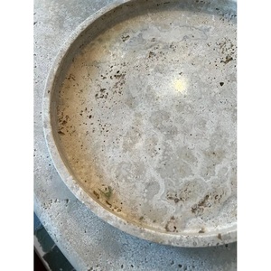 Support à gâteau de mariage en pierre de travertin vintage - Product Image 2