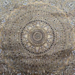 Turkish Rug, Large 6.3x9.9 ft Rug, <b>Brown</b> Bordered Rug - Product Image 5