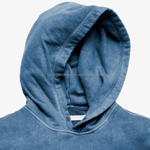 Sweat-shirt à capuche en coton biologique pour homme, sweat-shirt lavé avec capuche, sweat-shirt à capuche en molleton biologique pour homme, sweat-shirt à capuche personnalisé, streetwear - Product Image 2