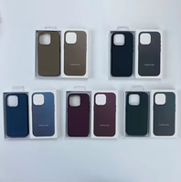 1:1 étui magnétique en tissu tissé fin d'origine officiel pour iPhone 15 Pro Max étui en sergé Finewoven pour iphone 15 Degardable