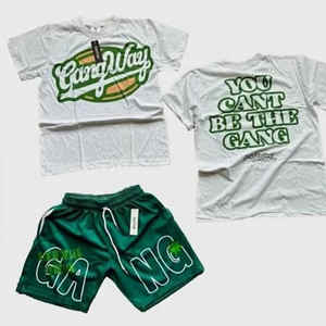 Conjunto de Camiseta de algodón personalizado 2025 para hombre, ropa deportiva para correr, chándal de gimnasio y pantalones cortos de 2 piezas, chándal - Product Image 4