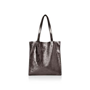 Sac de shopping en cuir italien avec pochette amovible-PL580 - Product Image 2