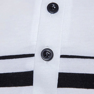 Vente en gros Chemises décontractées grande taille pour hommes 100% coton T-shirts polo respirant vierge Logo personnalisé broderie conception unie - Product Image 5