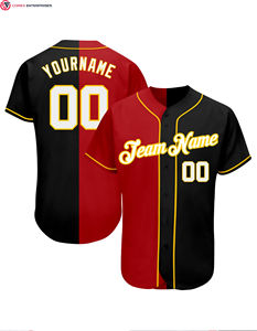 2025 maillot de Baseball personnalisé de haute qualité brodé sublimé respirant chemise OEM grande taille uniforme en gros baseball pas cher - Product Image 1