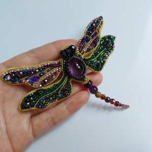 เข็มกลัดประดับลูกปัด งานแฮนด์เมด ดีไซน์เนอร์ อุปกรณ์เสริมคุณภาพสูง ดีไซน์ที่ไม่เหมือนใคร สีและรูปทรงที่ปรับแต่งได้ แบบดั้งเดิม/สมัยใหม่ - Product Image 4