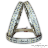 Éclairage North Georgia : Bandes lumineuses à LED blanches pures avec 240 LED par bande, installation entièrement réglable, double/quadruple rangée
