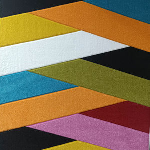 BEST COLORFUL HAND CURVED Stock Lote Hermosas alfombras a precios fantásticos en nuestra tienda en Turkiye Pp Lurex Alfombra de poliéster - Product Image 1